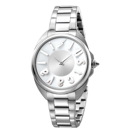 Just Cavalli Women's Logo JC1L008M0065 Stainless Steel Silver Dial Wristwatch