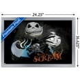 thumbnail image 3 of Disney Tim Burton's The Nightmare Before Christmas - Distorted Scream Wall Poster, 14.725" x 22.375" Framed, 3 of 5