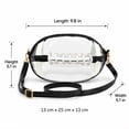 thumbnail image 2 of Oceanwell Clear Football Bag for Stadium Events, Crossbody Purse with Shoulder Strap, Game Day Bag for Concerts Sports Games, 2 of 7
