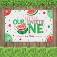 thumbnail image 5 of Watermelon Themed Sweetie One Banner Party Backdrop Decorations for Baby Shower Birthday Party Celebrations Photography Props Summer Party Decor Background, 5 of 8