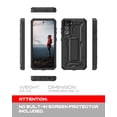 thumbnail image 2 of CaseBorne ArmadilloTek V Case for Samsung [Galaxy S22 5G] with Kickstand Full-Body Multi-Layer Rugged - Black, 2 of 6
