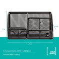 thumbnail image 4 of Mindspace Desk Organizer 6 Compartments with Drawer for Office Supplies and Accessories Room Organizers Black, 4 of 9
