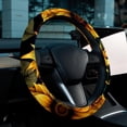 thumbnail image 6 of Sunflower seamless printing 14.5 Inch Printing PVC Leather Steering Wheel Covers Auto Accessories, Car Wheel Cover, 6 of 6