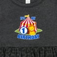 thumbnail image 4 of Inktastic Its My Birthday Circus Tent with Lion 1 Year Old Girls Baby Dress, 4 of 5