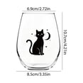 thumbnail image 2 of 2D Halloween Artisan Glassware Collection, Premium Handleless Glass with Halloween Designs, for Gothic Party & Cozy Fall Home Bar, 2 of 5