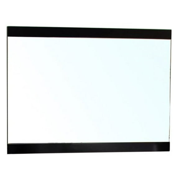 37.4 in Mirror-Dark walnut-wood