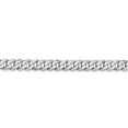 thumbnail image 3 of 14K White Gold bracelet Curb chain Flat 18 in 4.75 mm, 3 of 5