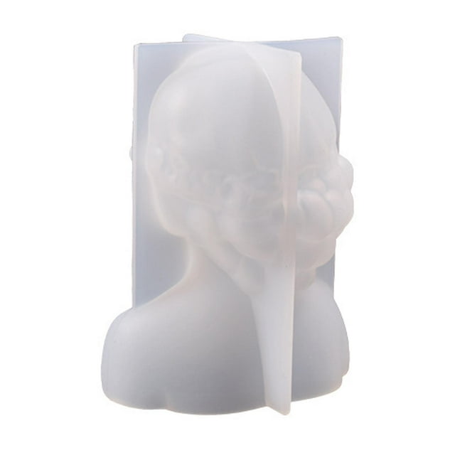 Abbracc Modern Girl Silicone Model Candle Making Epoxy Resin Casting Art Crafts Handmade Blindfolded