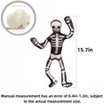 thumbnail image 3 of Skeleton Plush Toy-15.7" Skull Plushies Prank Skeleton Stuffed Animal Toys Halloween Plush Decor Birthday Gifts for Kids, 3 of 6