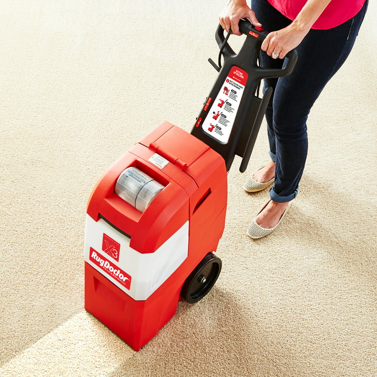 Rug Doctor Mighty Pro X3 Commercial Carpet Cleaner Large Red Pet Pack Com