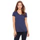 thumbnail image 1 of Camiseta de manga corta con cuello en V Bella + Lienzo NAVY M B6005, 1 of 1