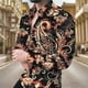 thumbnail image 1 of Nuevas camisas florales de lujo Pelis para hombres, camisas de manga larga con solapa con estampado 3D, ropa informal vintage ajustada con botones, 1 of 6