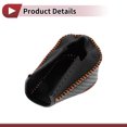 thumbnail image 4 of Cubierta antideslizante para la palanca de cambios del automóvil, protector del mango de cambio para Honda CR-V 2015-2016, cuero sintético negro y naranja, 4 of 6