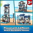thumbnail image 3 of Bloques de construcción de juguete JIUTONG 3 en 1, casa de playa con luz, 3 of 6