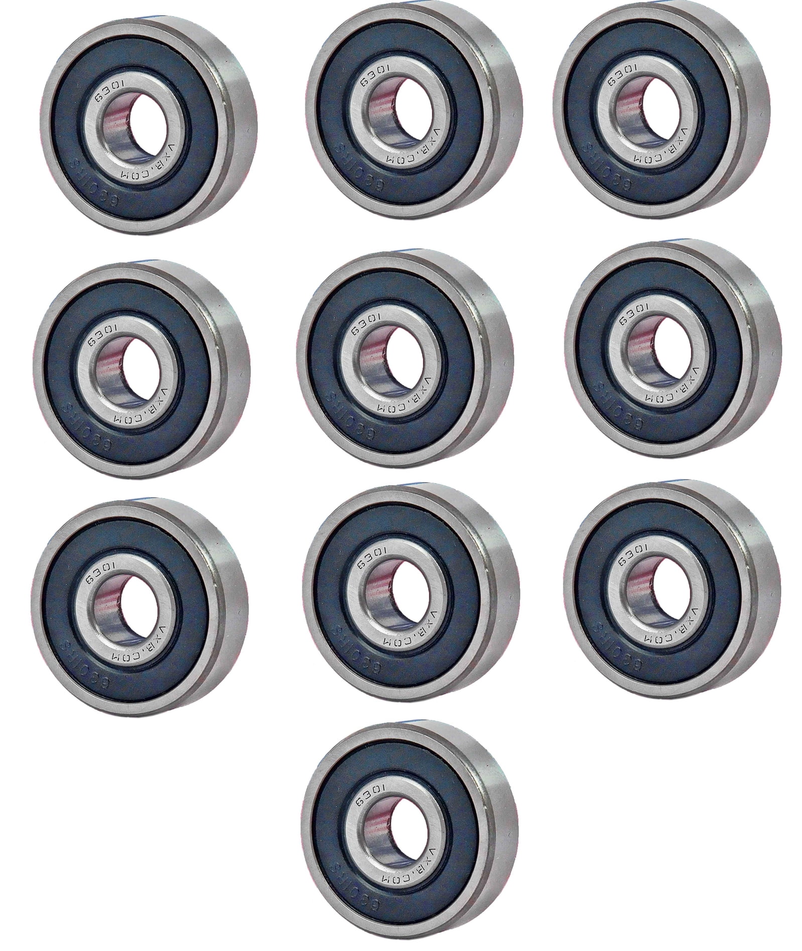 New Set of 10 Alternator Bearing 12MM ID X 37MM OD X 12MM WIDE 63012RS