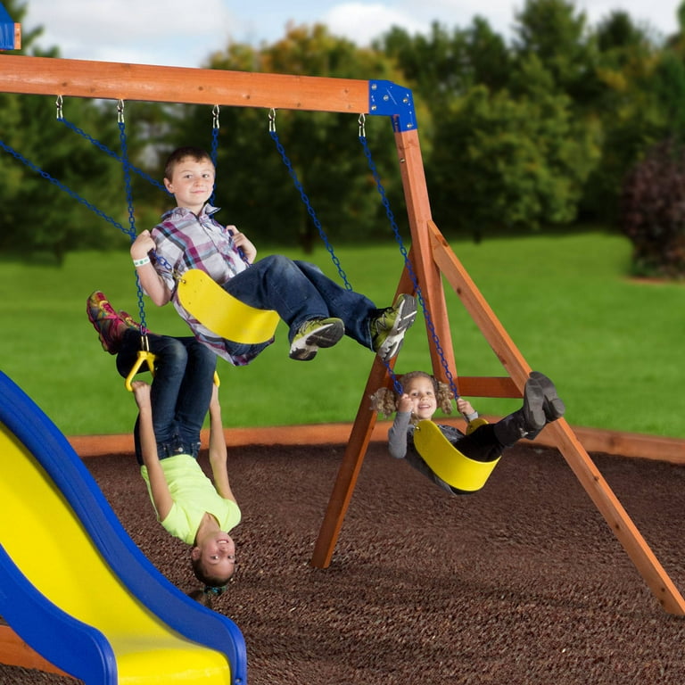 Backyard discovery peninsula wooden swing set hot sale