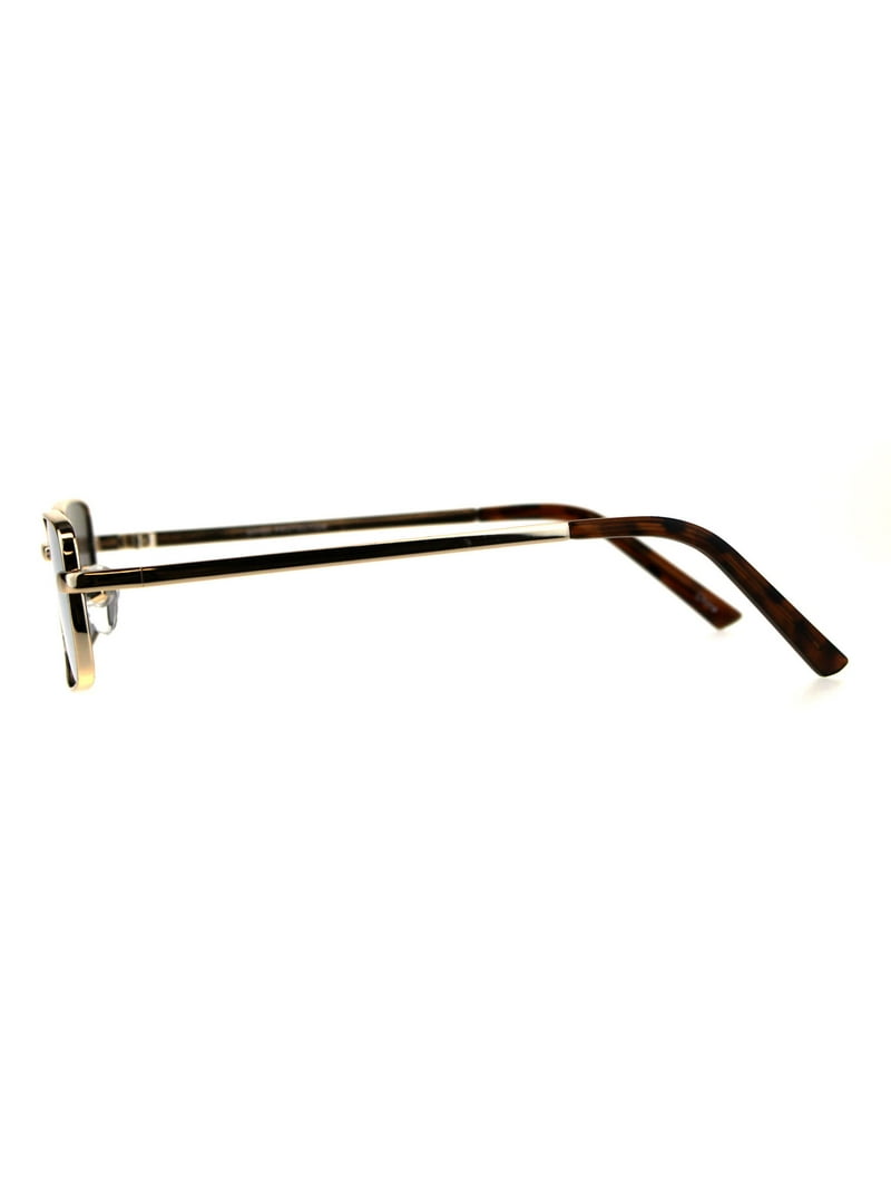 SA106 Mens Retro Rectangle Sunglasses, Narrow Rectangular  display picture 2