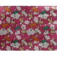 thumbnail image 4 of oneOone Georgette Viscose Pink Fabric Cloud & Bird Cartoon Craft Projects Decor Fabric Printed By The Yard 42 Inch Wide, 4 of 4