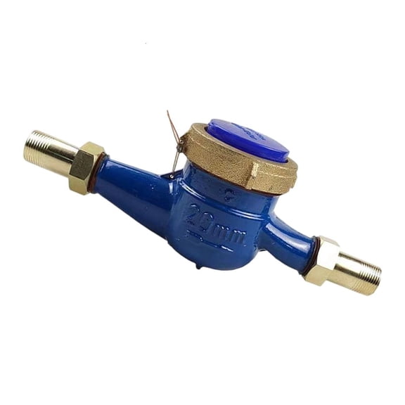 Strong Residential Water Meter With Wrought Steel Tall Accuracy Measurement Guide Seal Security