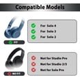 thumbnail image 6 of 3-in-1 Silicone Sweat Case Cover Compatible with Beats Solo 4, Cute Earpad Covers/Headband Cover/Shell Covers Compatible with Beats Solo4 & Solo3 Headphones Accessories, Sweatproof & Easy to Clean, 6 of 8