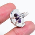 thumbnail image 4 of Purple Amethyst 925 Sterling Silver Ring V6607, Amethyst Ring, Gemstone Ring, Handmade Ring, Purple Ring, Oval Ring, Gift For Her, Wedding Gift, Birth, 4 of 4