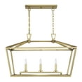 thumbnail image 2 of Savoy House 1-323-3-322 Townsend 3 Light Linear Chandelier in a Warm Brass Finish (32" W x 21" H), 2 of 5