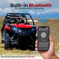 thumbnail image 3 of Altavoces Bluetooth impermeables Pyle PLUTV43BTA 800W - Negro, 3 of 7