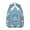 Sky-blue-17, variant on Colorful Exotic Backpack for Students Hawaiian Palm Leaf, Jungle Inspired School Bag Summer Beach Vibrant Travel Backpack