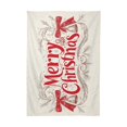 thumbnail image 2 of BZSMCE Square Tablecloth Elegant Christmas Bowknot Pattern Tableclothes, 2 of 9