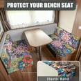 thumbnail image 2 of Jeiento Vintage Floral RV Dinette Cushion Covers Replacement Camper Cushion Slipcovers Boho Camper Couch Cover 2 Piece Furniture Protector for RV Camper RV Accessories for Inside Decorations, 2 of 7