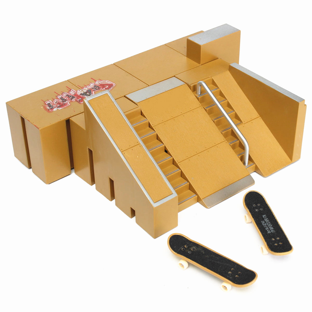 Mini Skate Park Ramp Parts Tech Deck Fingerboard Finger Board Ultimate Xmas Toy 