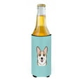 thumbnail image 2 of Carolines Treasures Checkerboard Blue Corgi Beverage Insulators for slim cans Slim Can multicolor, 2 of 2
