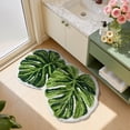 thumbnail image 6 of SIXHOME 20"x32" Bathroom Rug with Green Leaf Non Slip Bath Mat Fluffy Soft Super Absorbent Quick Dry Bathroom Mat Machine Washable Tufted Monstera Bath Mats for Bathroom Floor Green, 6 of 7