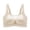 Beige, variant on Womens Net Breathable Bras Without Steel Sagging Wireless Push Up Solid Color Bras