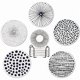 thumbnail image 1 of wonima02 6 Pcs Absorbent Ceramic Coasters with Cork Holder, Round, White and Black, Set of 6 Drink Coasters for Home, Office, Bar, 1 of 1