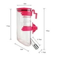 thumbnail image 4 of Distributeur d'Eau pour Animaux de Compagnie Suspendu Réglable 500ml pour Cages à Chiens - Tête à Gorgée en Acier Inoxydable, Construction en Résine PP, Design à Dessus Ouvert pour un Remplissage Facile, Crochet Stable s'Adapte à la Plupart des Cages, Plusieurs Couleurs, 4 of 7