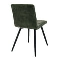 thumbnail image 6 of Duhome Velvet Dining Chairs Set of 4, Modern Design Chairs with Metal Legs Side Chairs, Green, 6 of 8