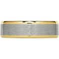 thumbnail image 3 of Stainless Steel Polished Yellow Ip-Plated 6mm Grooved Band (Size 9) Made In China sr551-9, 3 of 5