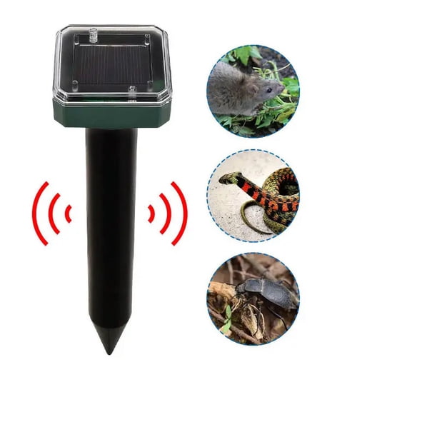 Paquete de 4 dispositivos repelentes de ciervos, repelente de serpientes, repelente de serpientes para patio potente, repelente de ciervos, dispositivos disuasorios de ciervos al aire libre,