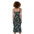 thumbnail image 2 of Christmas Floral Dragonfly Pattern Print Slim Fit Midi Cami Dress, Jesus Christian Fashion Summer Maxi Sexy Casual Dress For Women, 2 of 4