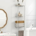 thumbnail image 5 of Towel Racks for Bathroom, 3 Tier Towel Rack with Shelf and Towel Bar, Wall Mounted Towel Rack, Towel Storage and Organizer - Brushed Nickel, 5 of 12
