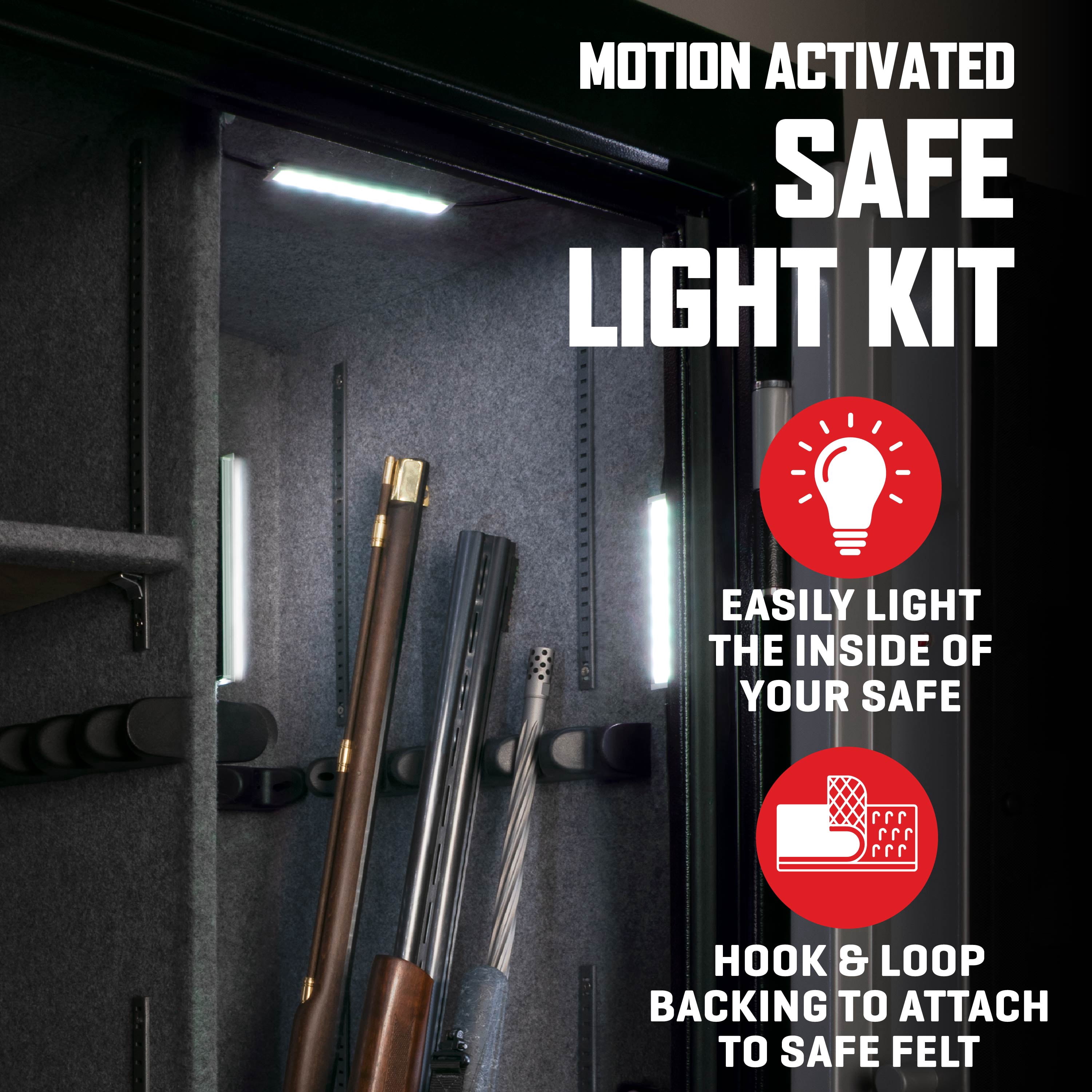 Allen Company Motion Activated LED Safe Light Kit, 3 Light Bars