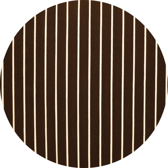 Ahgly Company Indoor Round Abstract Orange Contemporary Area Rugs, 5' Round