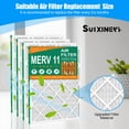 thumbnail image 3 of SUIXINEYI HVAC Furnace Air Filter 20x25x1 MERV 11 With Pleated Design for Home Air Confitioner,4 Packs, 3 of 9