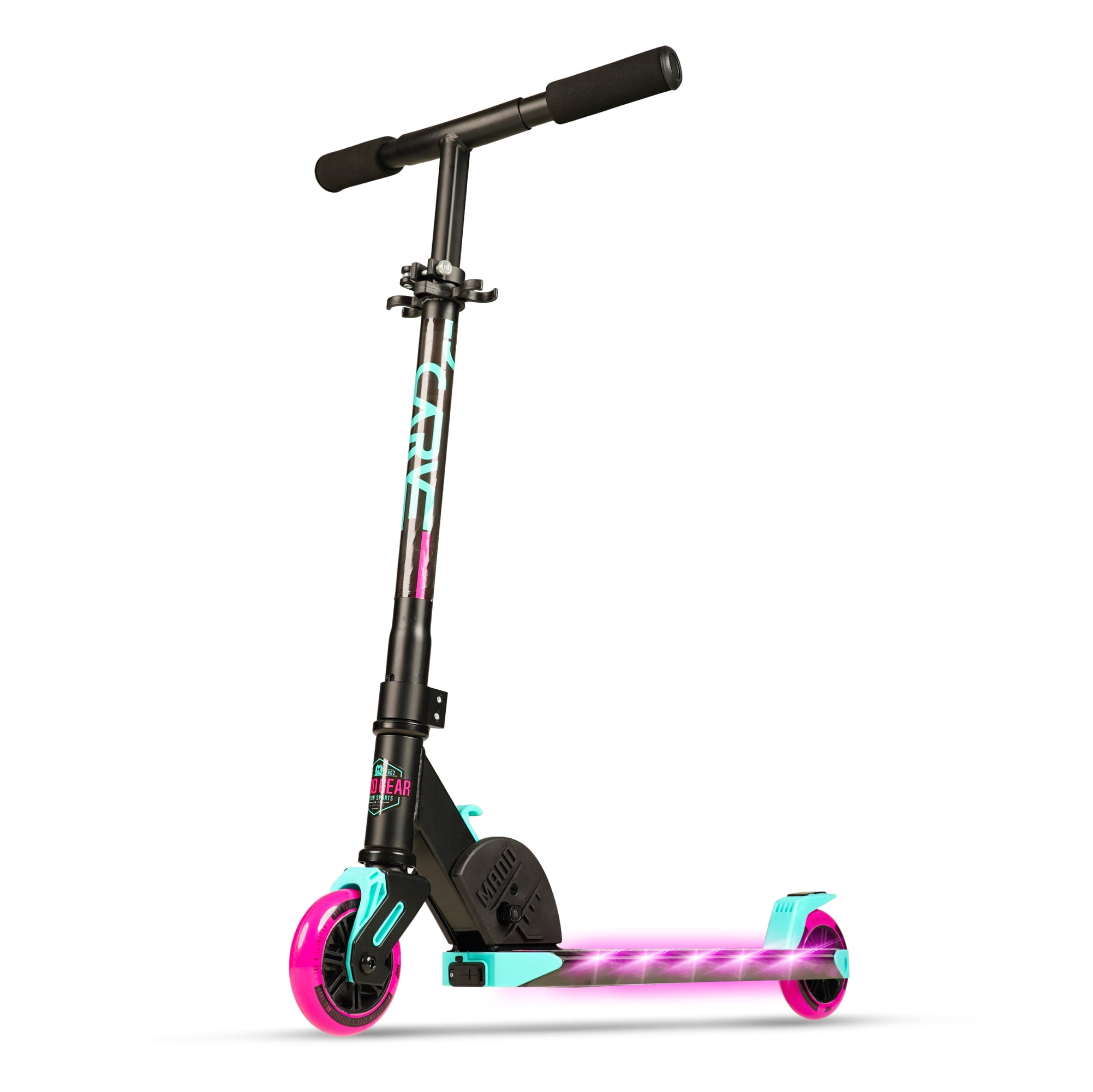 full light up pink scooter