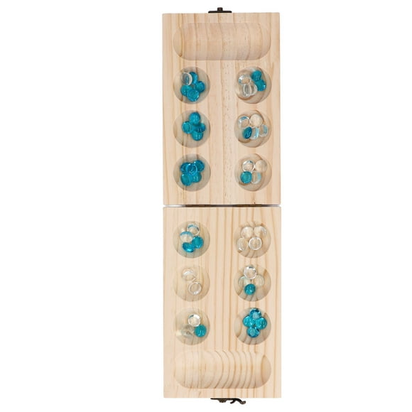 Jeu de Société Mancala Casse-Tête, Jeu de Société Pliant Interactif en Bois pour Enfants pour la Maison