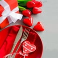 thumbnail image 3 of Scheam 20 Pcs Artificial Tulip Flowers Faux Tulip Stems PU Real Touch Tulips 13.4" Tall for Spring Easter Vase Wedding Bouquets Floral for Home Kitchen Garden Decoration,Red, 3 of 8