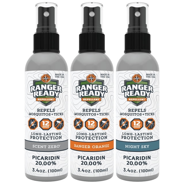 Repelente de insectos Ranger Ready Picaridin 20% en aerosol para garrapatas, 100 ml