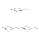 thumbnail image 1 of Guardurnaity Gafas simples sin marco Forma ovalada Metal Hombres Mujeres Gafas Gafas Sin receta Gafas Computadora Vida diaria Type1 NO1, 1 of 6