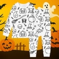 thumbnail image 3 of Kcolen DIY Halloween Colorable Pants Set 2 Piece, Hand Painted Long Sleeve T-Shirts and Pants Funny Halloween Gifts Outfit Coloring Preppy Clothes, 3 of 5
